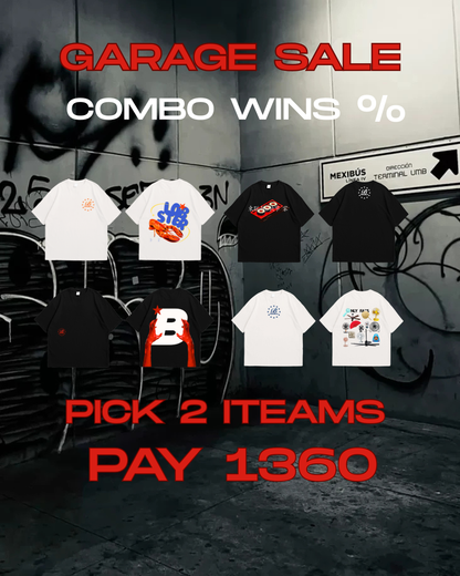 COMBO WINS BLACK TEES ONLY